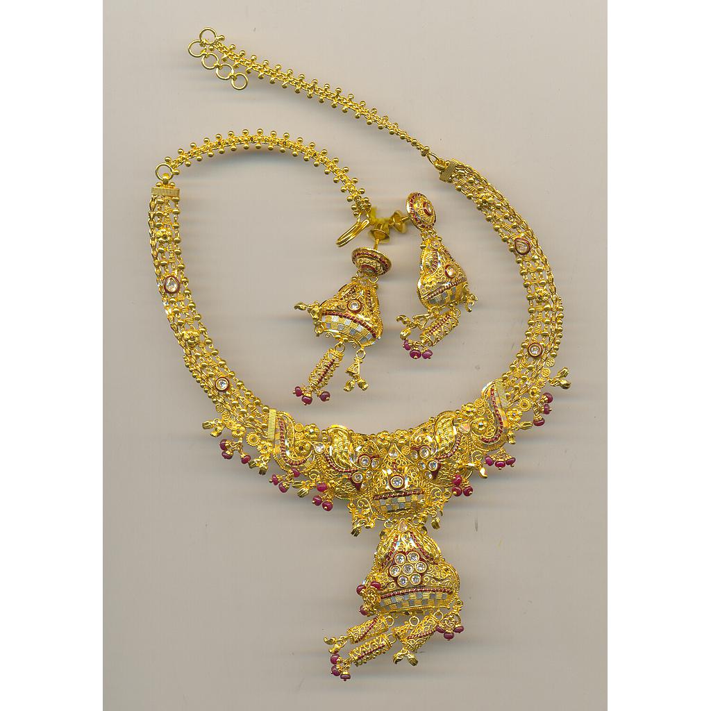 GOLD HALF SET ROUND PLAIN FANCY