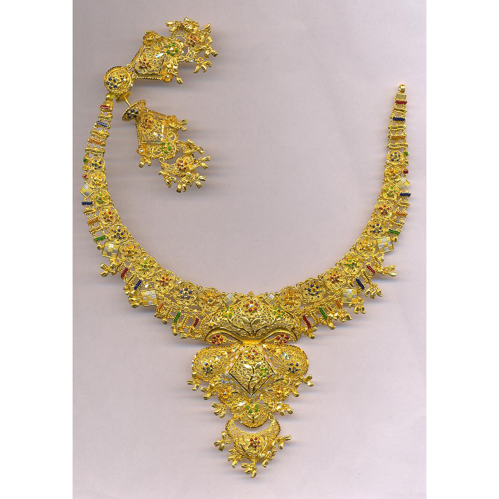 GOLD HALF SET ROUND PLAIN FANCY