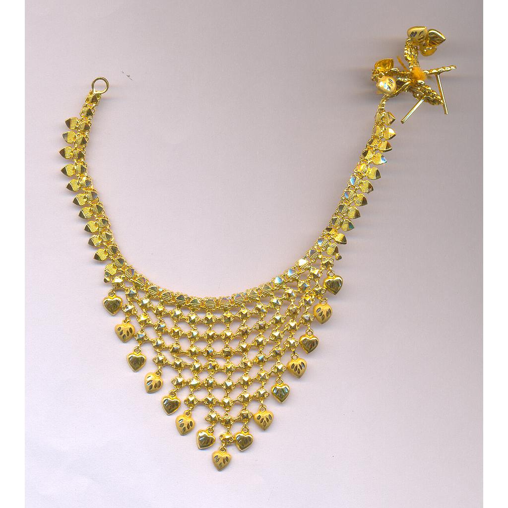 GOLD HALF SET ROUND PLAIN FANCY
