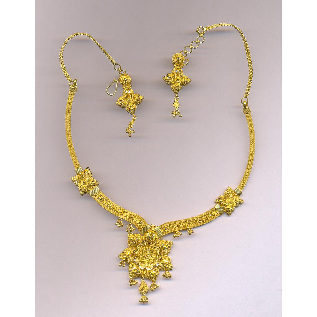 GOLD HALF SET ROUND PLAIN FANCY