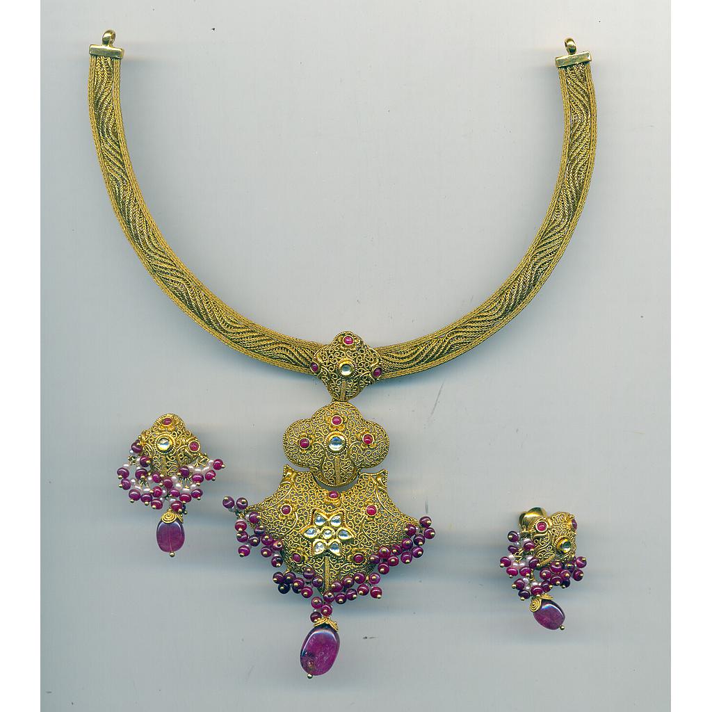GOLD HALF SET ROUND PLAIN FANCY