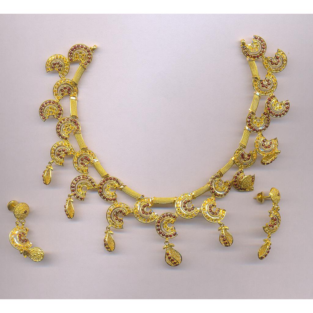 GOLD HALF SET ROUND PLAIN FANCY