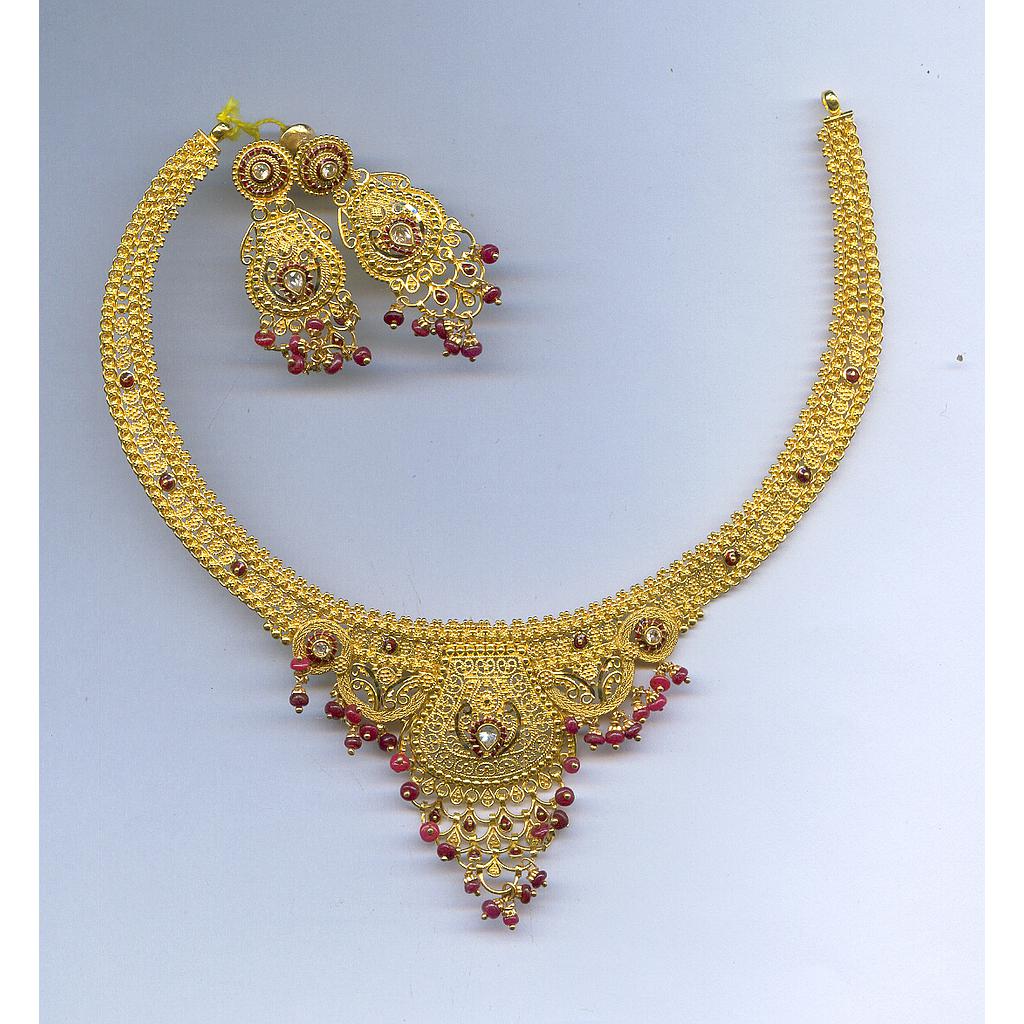 GOLD HALF SET ROUND PLAIN FANCY