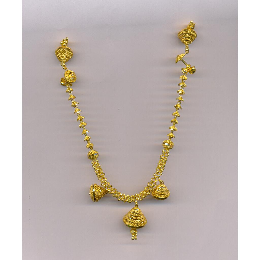 GOLD HALF SET ROUND PLAIN FANCY