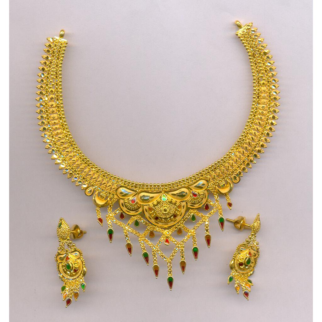 GOLD HALF SET ROUND PLAIN FANCY