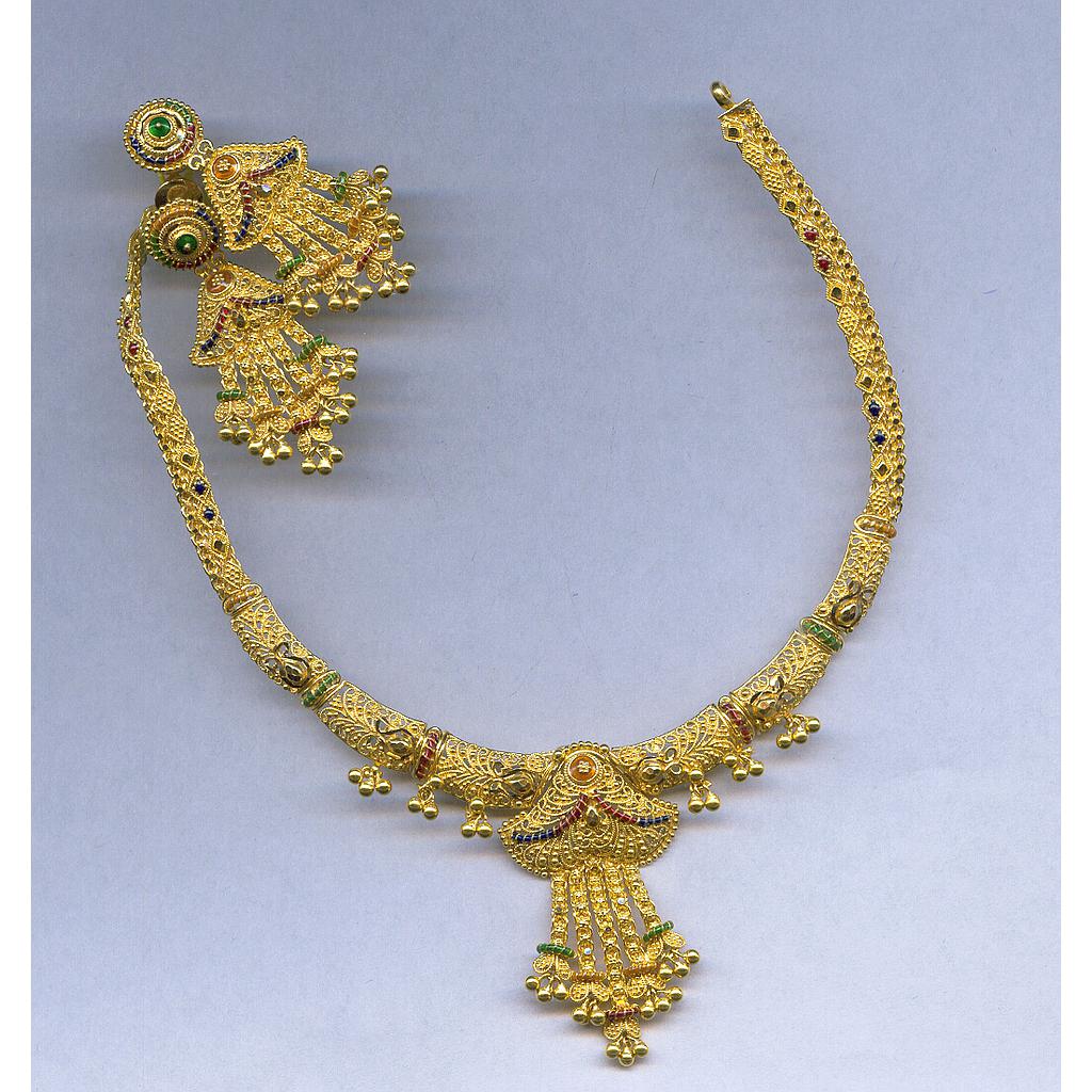 GOLD HALF SET ROUND PLAIN FANCY
