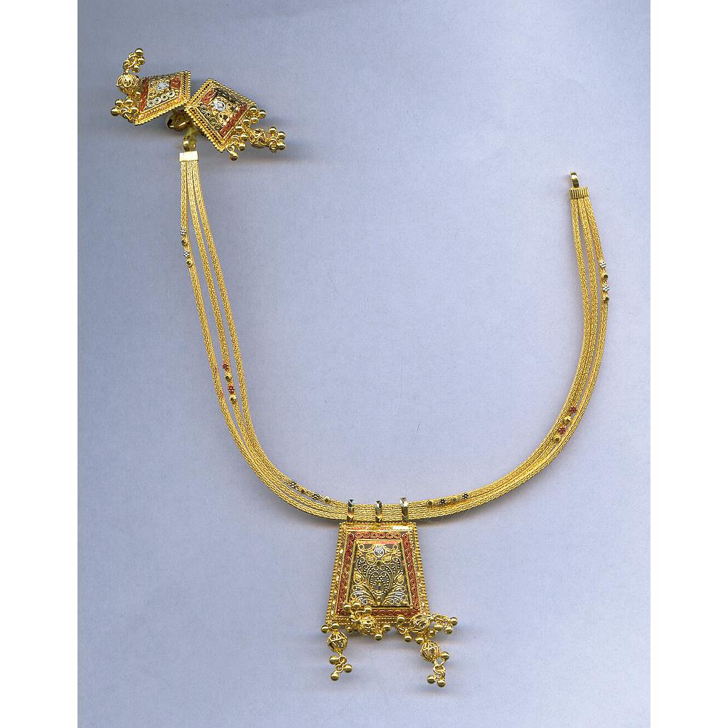 GOLD HALF SET ROUND PLAIN FANCY
