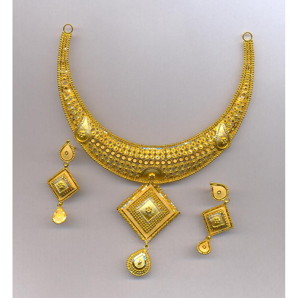 GOLD HALF SET ROUND PLAIN FANCY