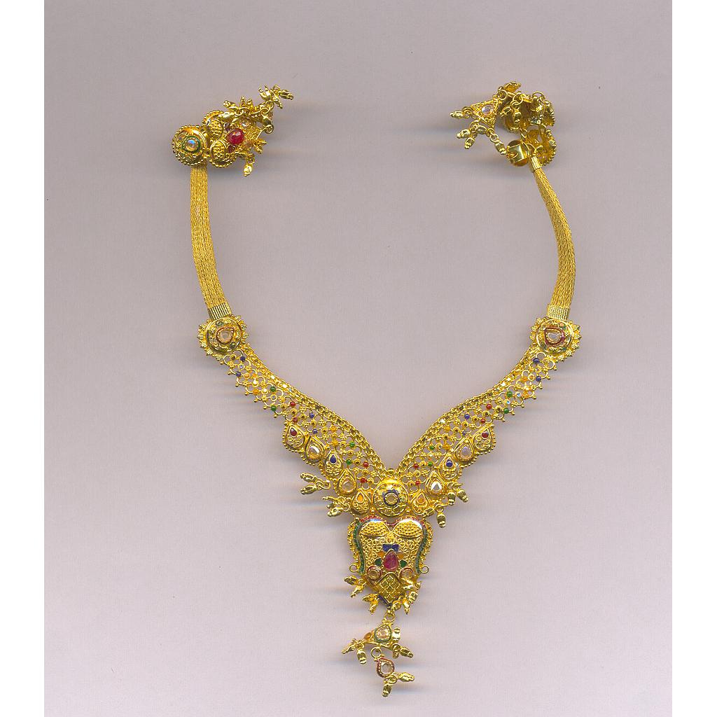 GOLD HALF SET ROUND PLAIN FANCY