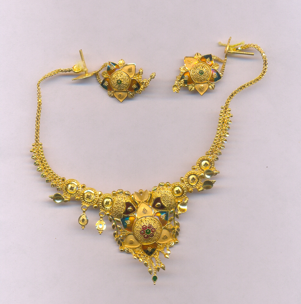 GOLD HALF SET ROUND PLAIN FANCY