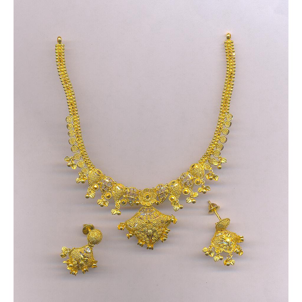 GOLD HALF SET ROUND PLAIN FANCY