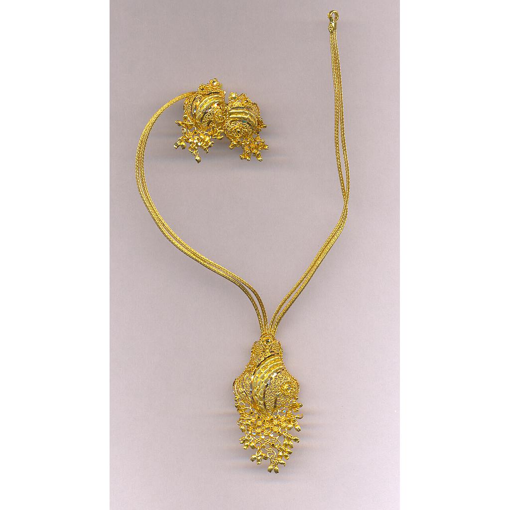 GOLD HALF SET ROUND PLAIN FANCY