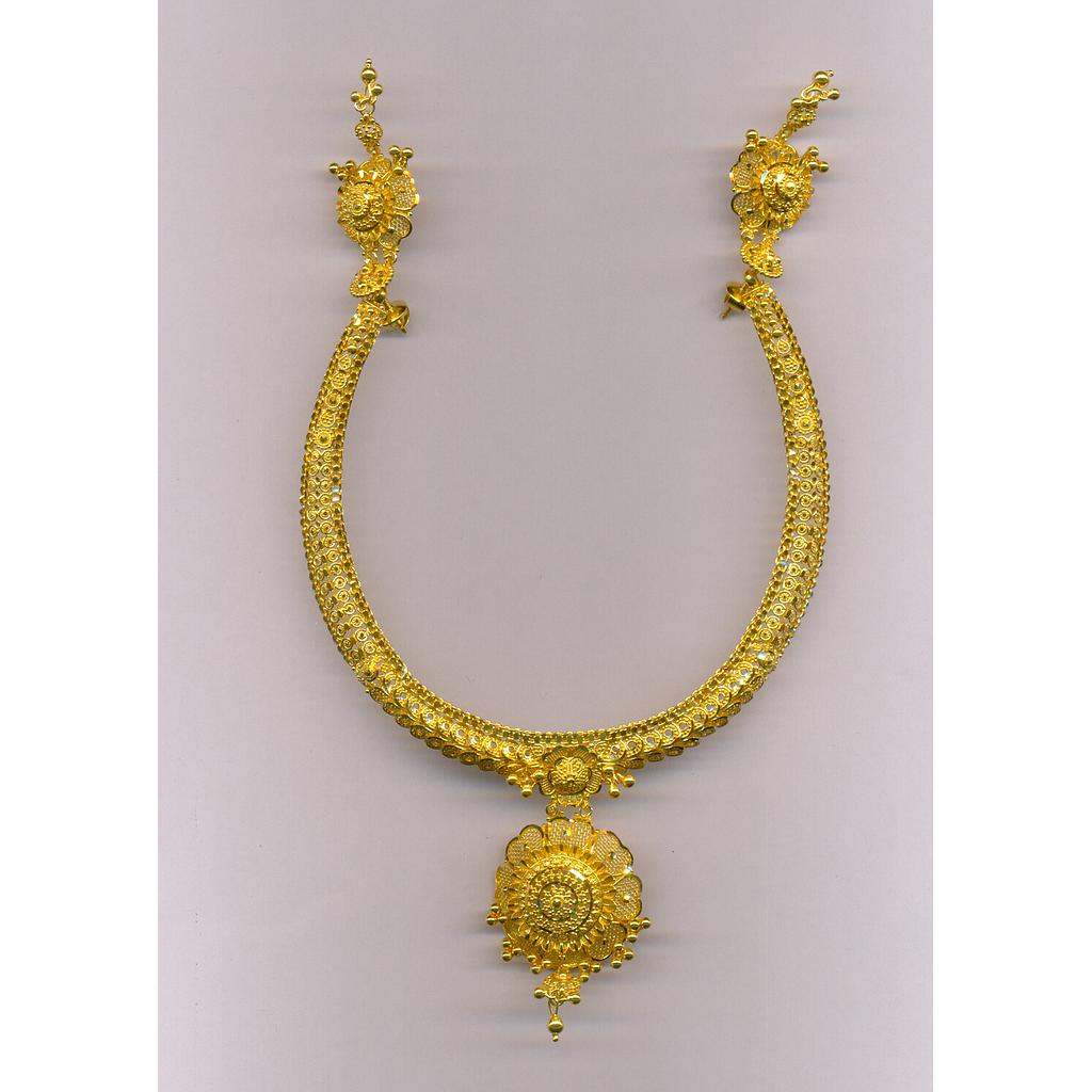 GOLD HALF SET ROUND PLAIN FANCY