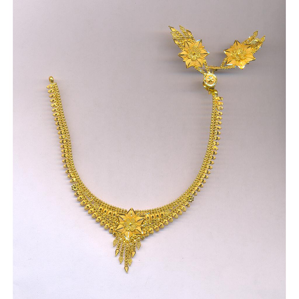 GOLD HALF SET ROUND PLAIN FANCY