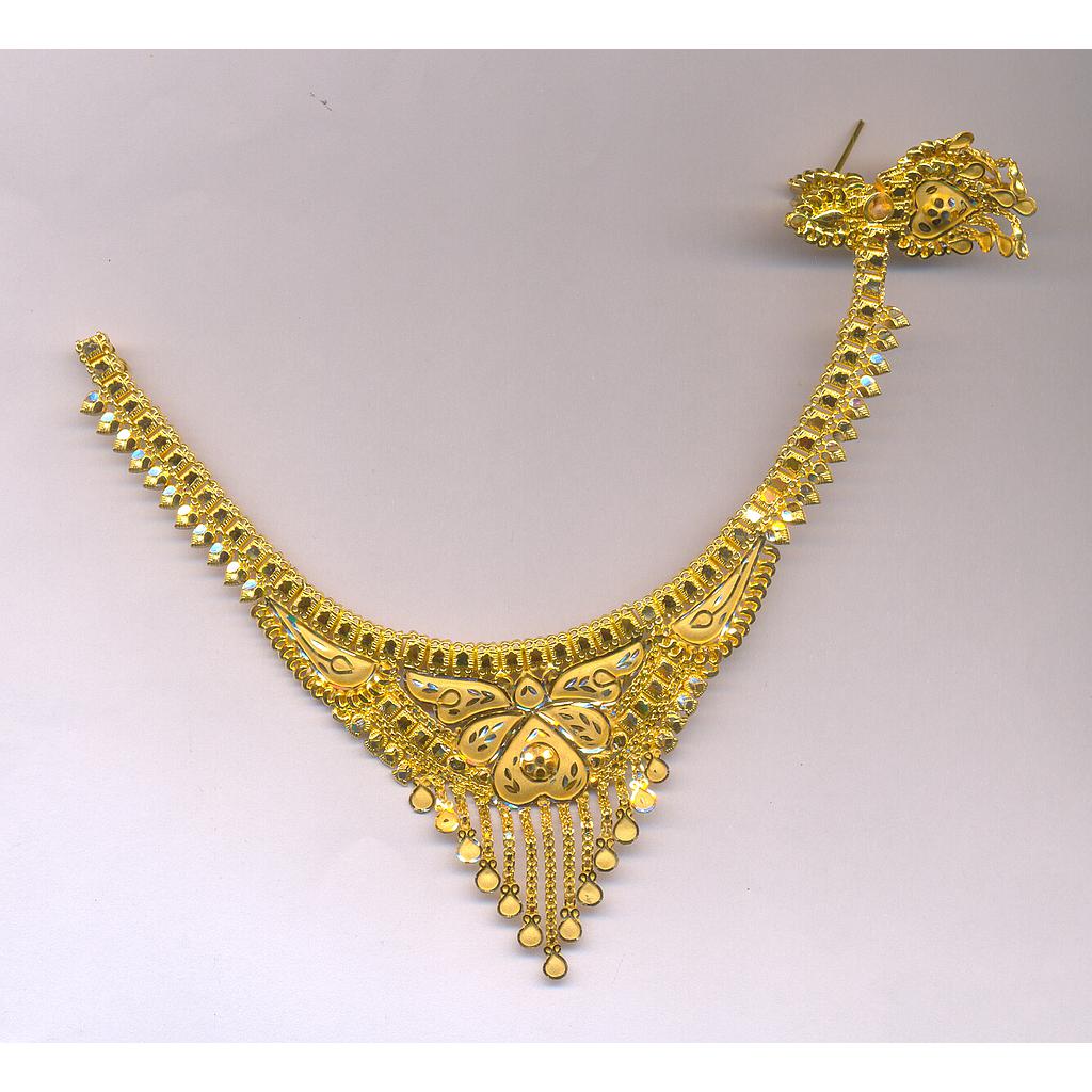 GOLD HALF SET ROUND PLAIN FANCY