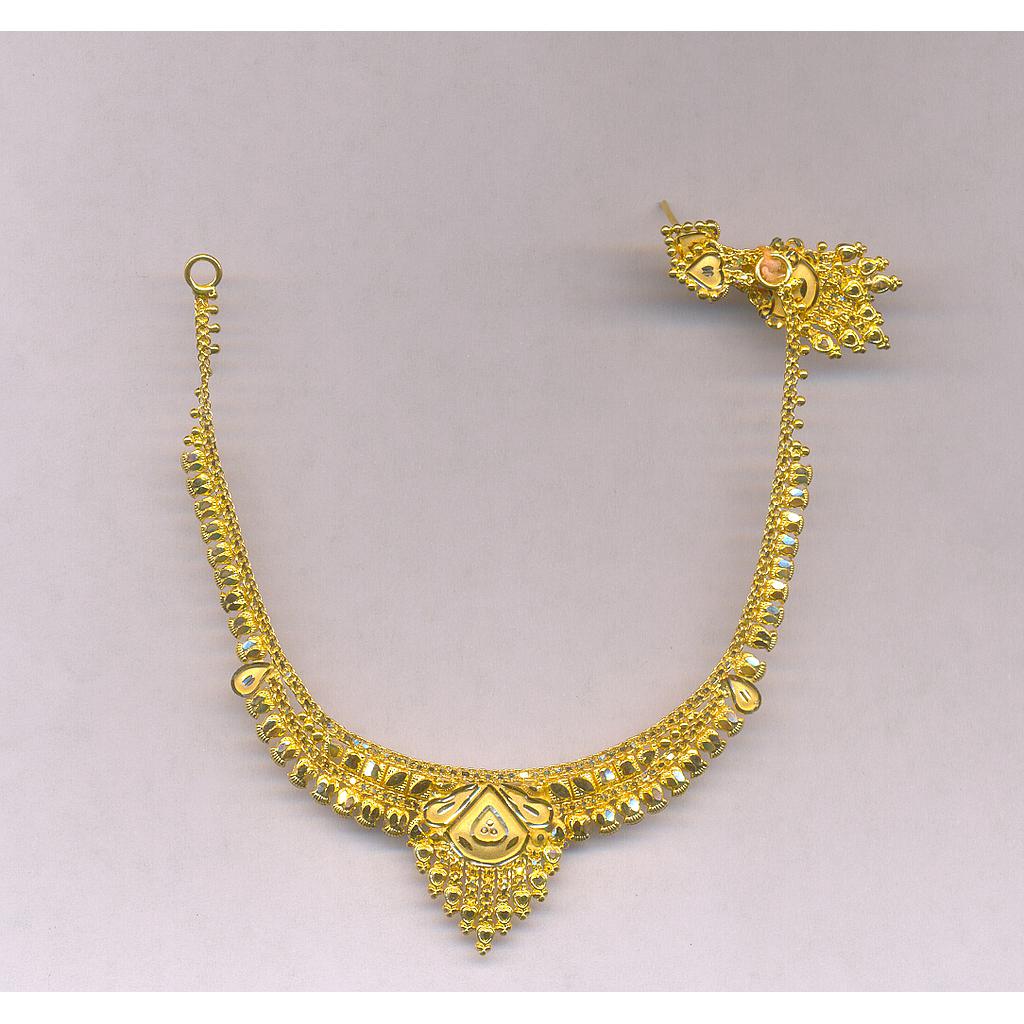GOLD HALF SET ROUND PLAIN FANCY