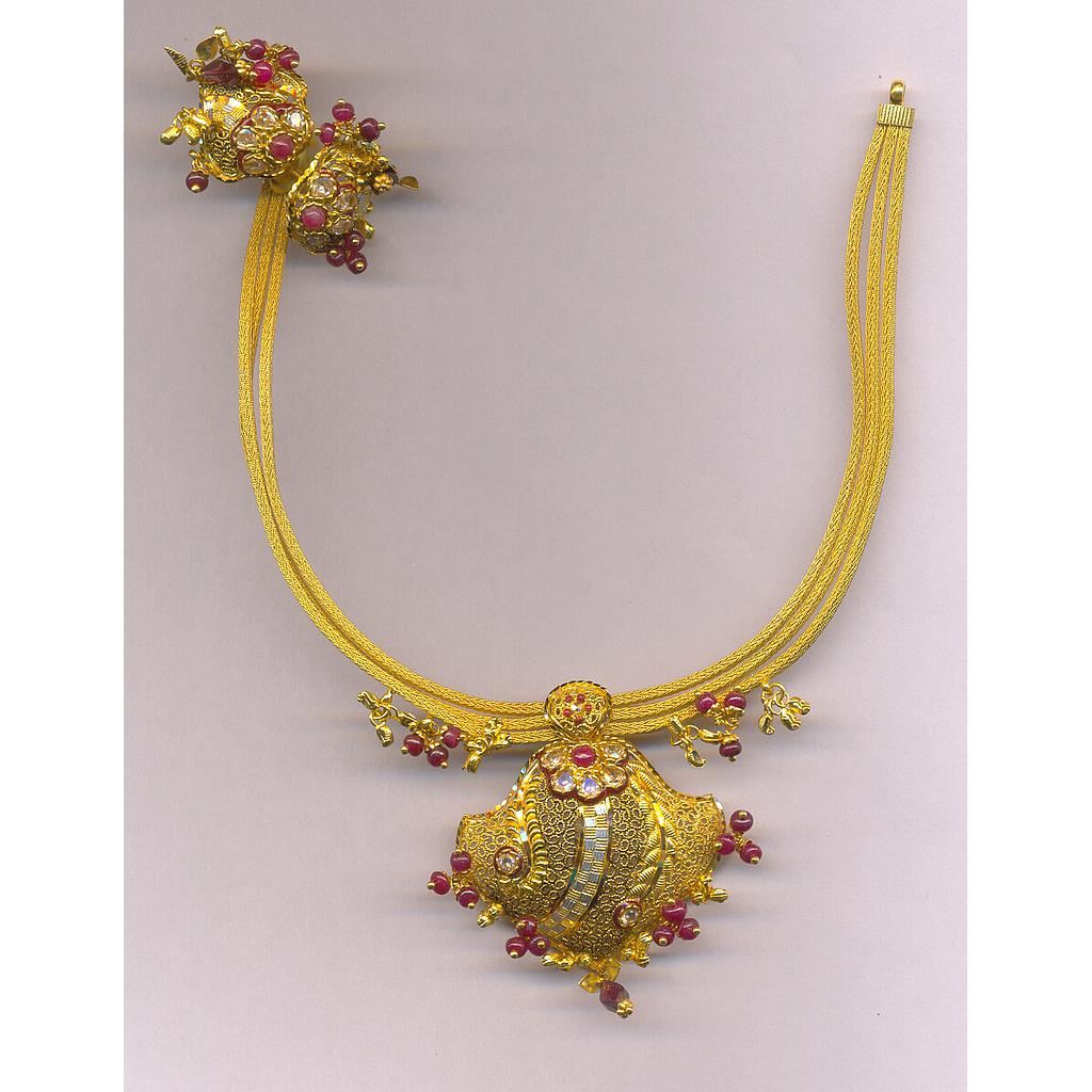 GOLD HALF SET ROUND PLAIN FANCY