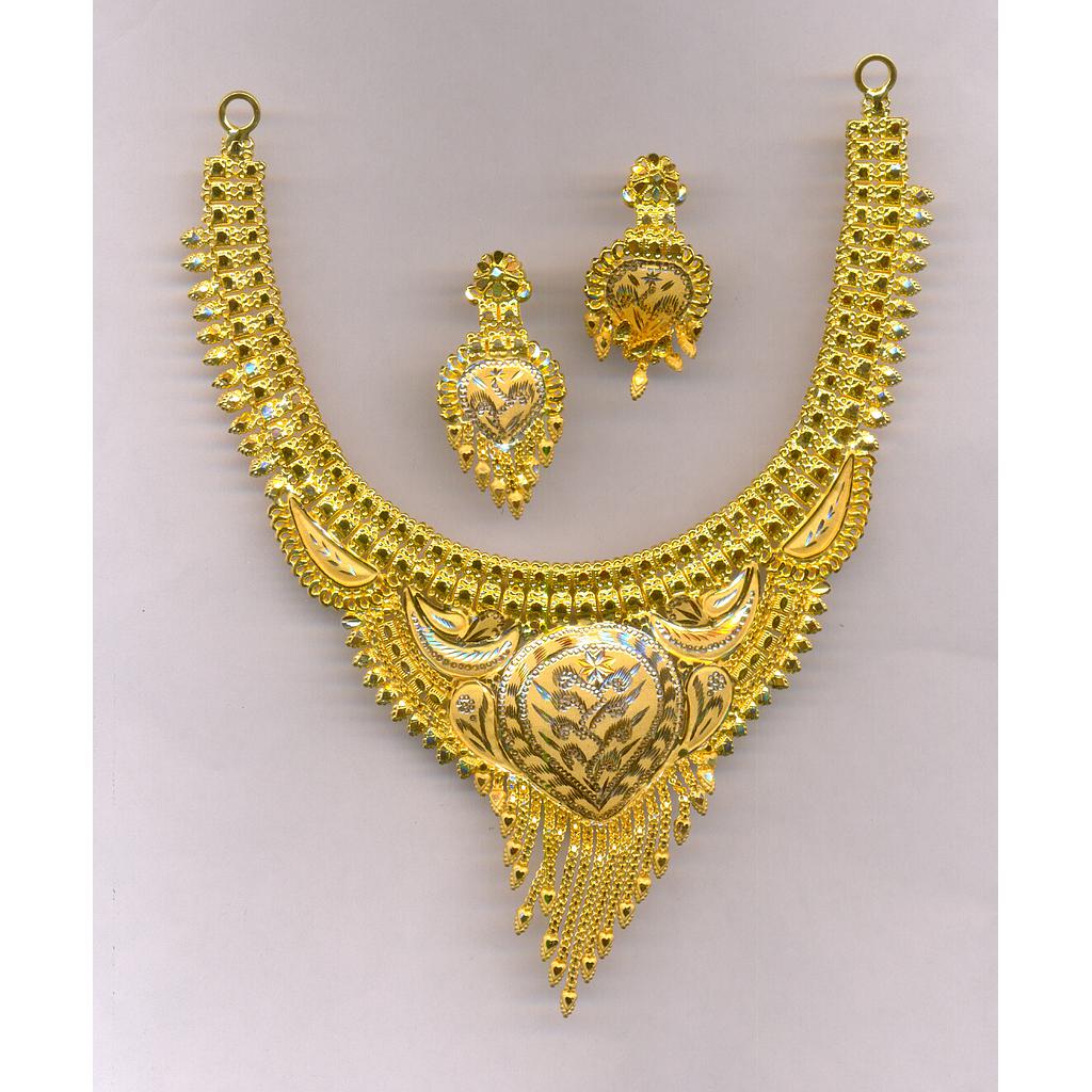 GOLD HALF SET ROUND PLAIN FANCY