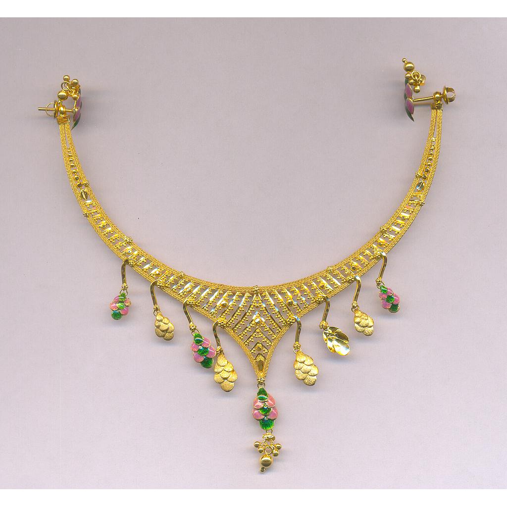GOLD HALF SET ROUND PLAIN FANCY