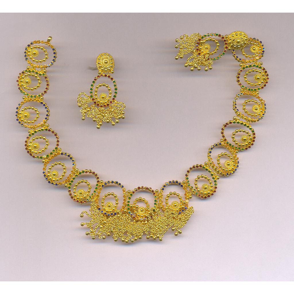 GOLD HALF SET ROUND PLAIN FANCY