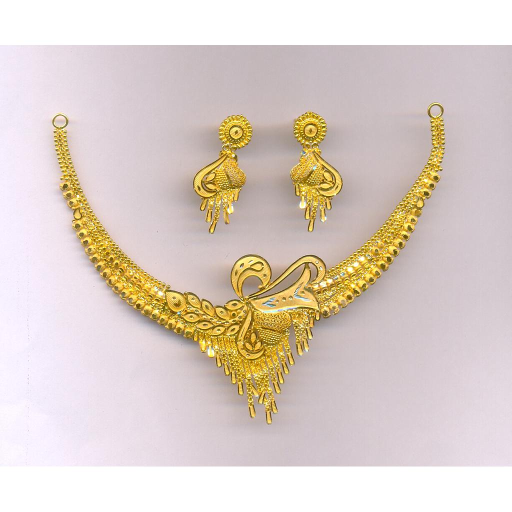 GOLD HALF SET ROUND PLAIN FANCY