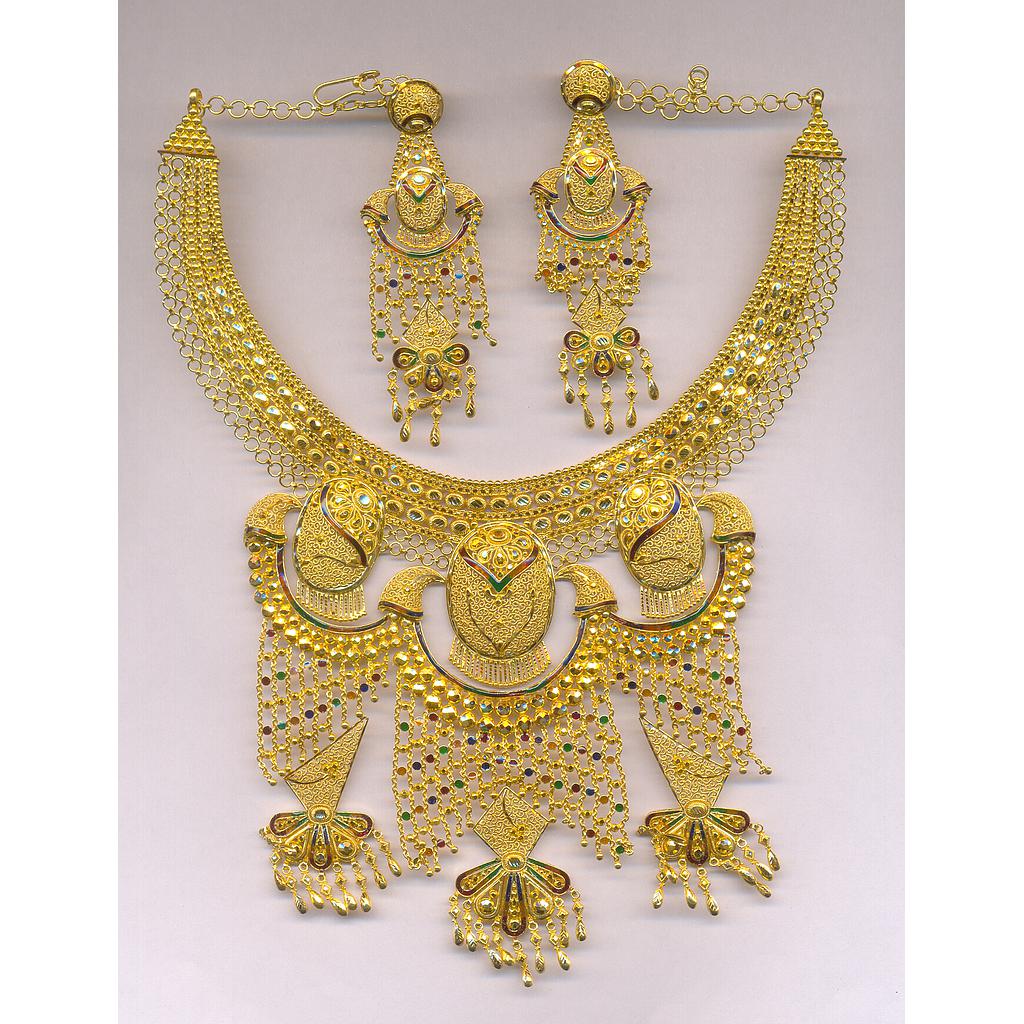 GOLD HALF SET ROUND PLAIN FANCY