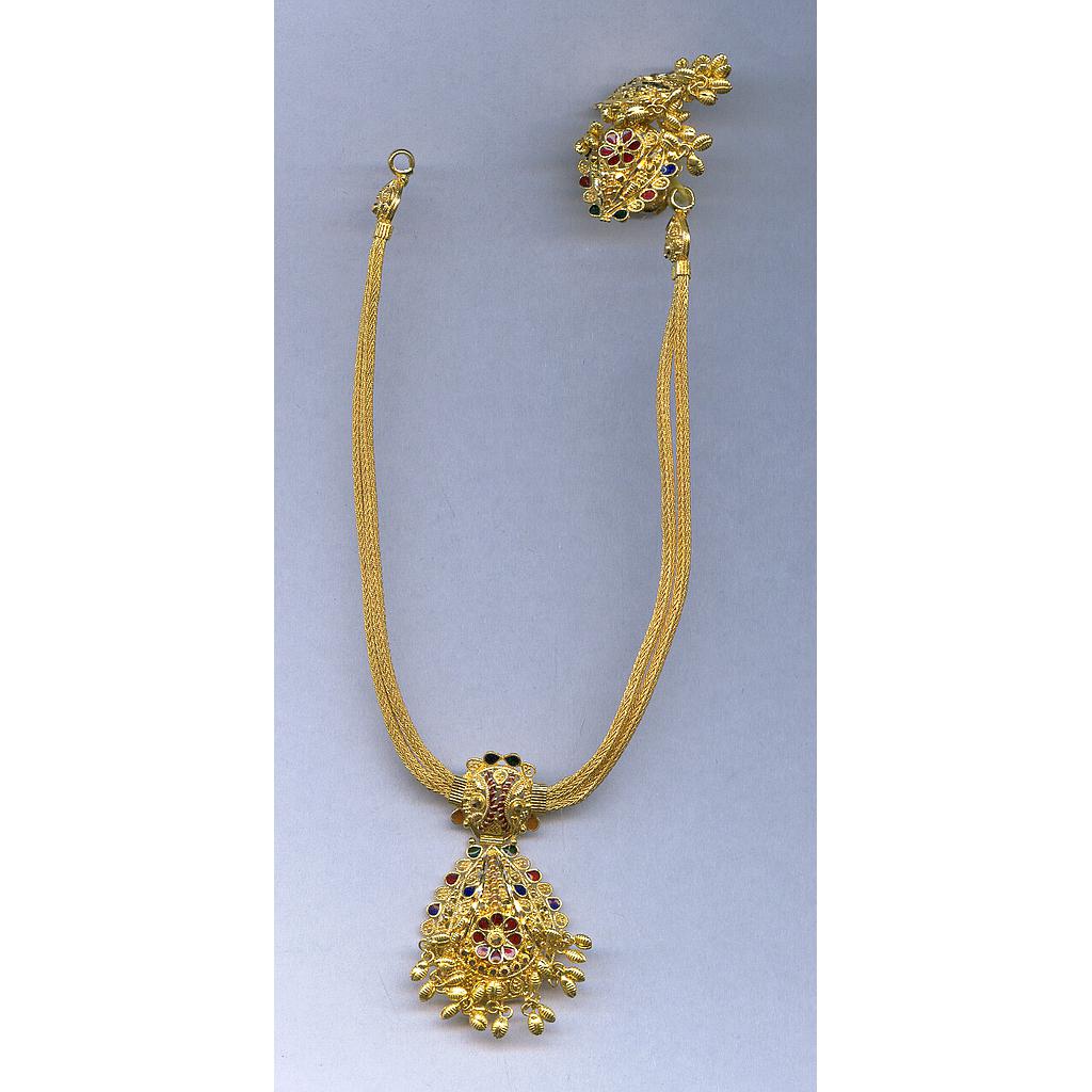 GOLD HALF SET ROUND PLAIN FANCY