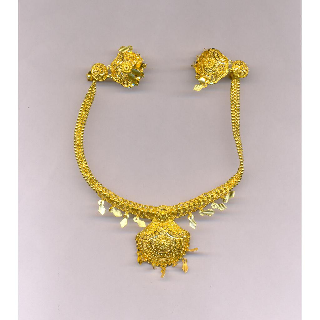 GOLD HALF SET ROUND PLAIN FANCY