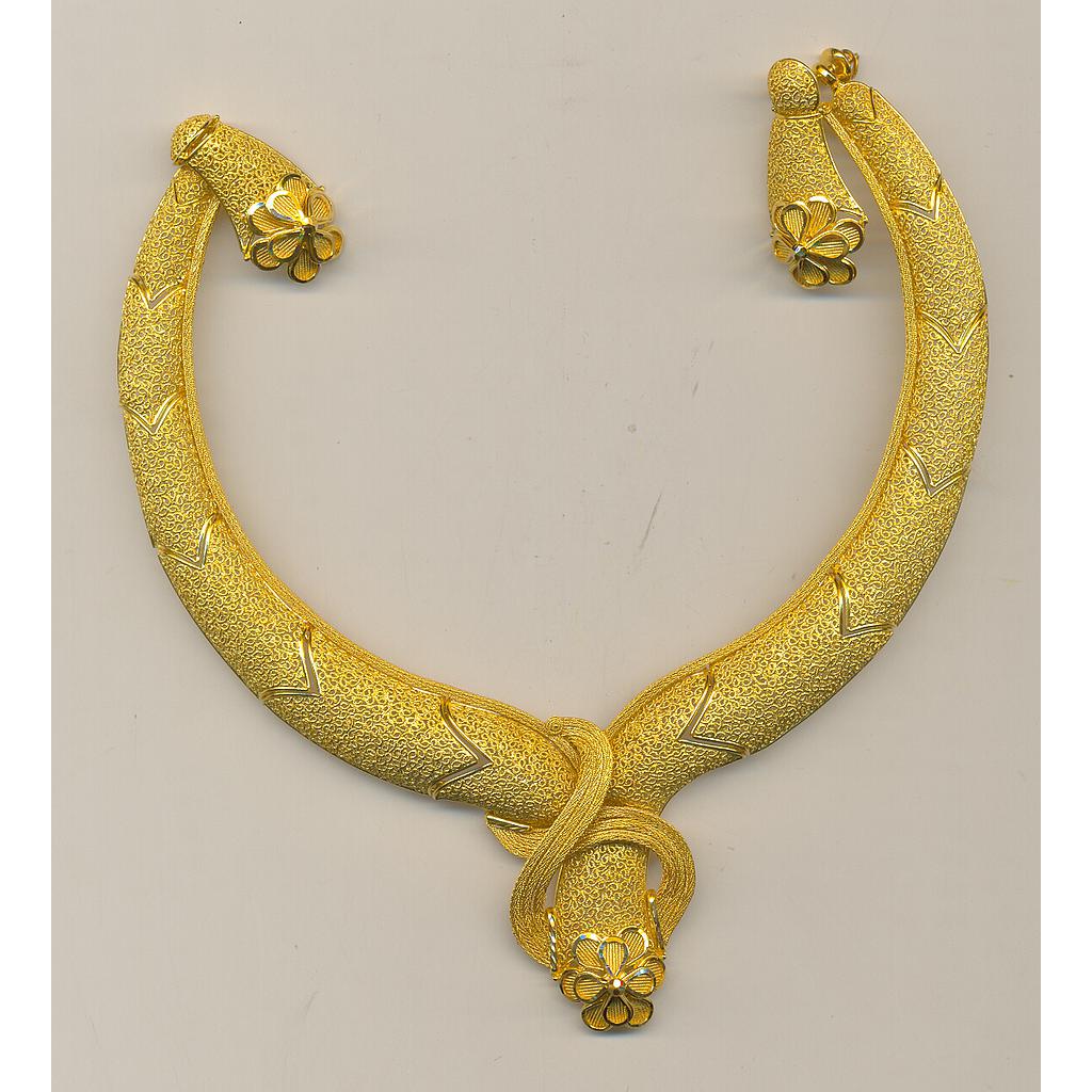 GOLD HALF SET ROUND PLAIN FANCY