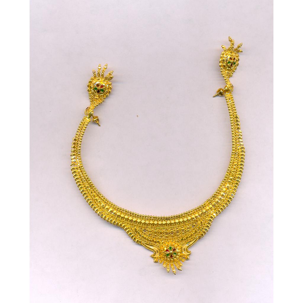 GOLD HALF SET ROUND PLAIN FANCY