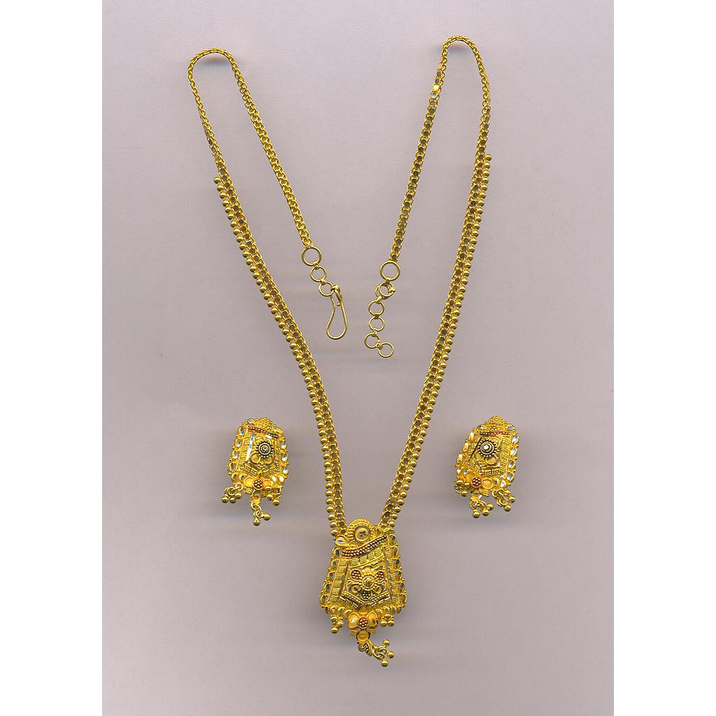 GOLD HALF SET ROUND PLAIN FANCY