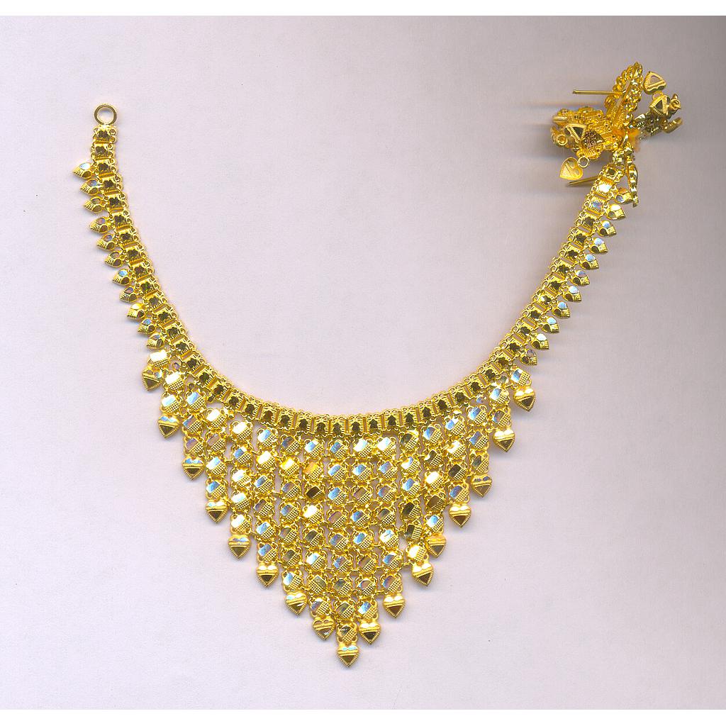 GOLD HALF SET ROUND PLAIN FANCY