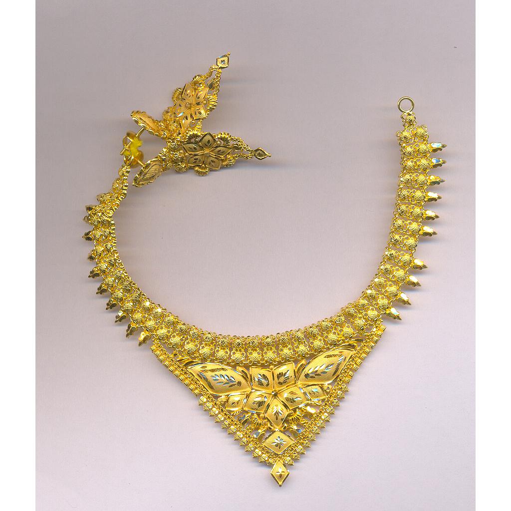 GOLD HALF SET ROUND PLAIN FANCY