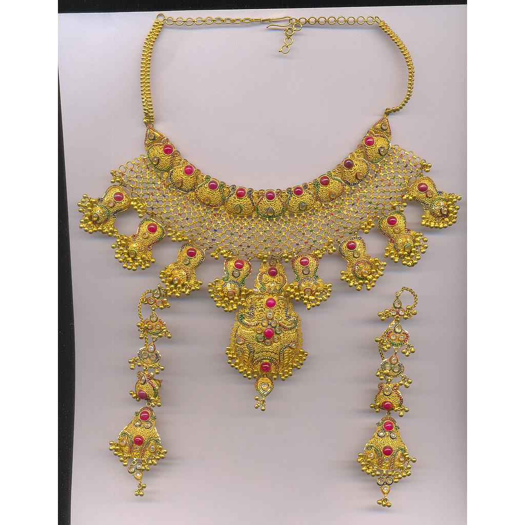GOLD HALF SET ROUND PLAIN FANCY