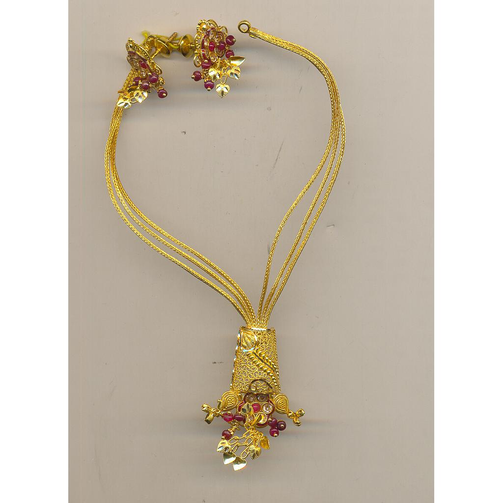 GOLD HALF SET ROUND PLAIN FANCY