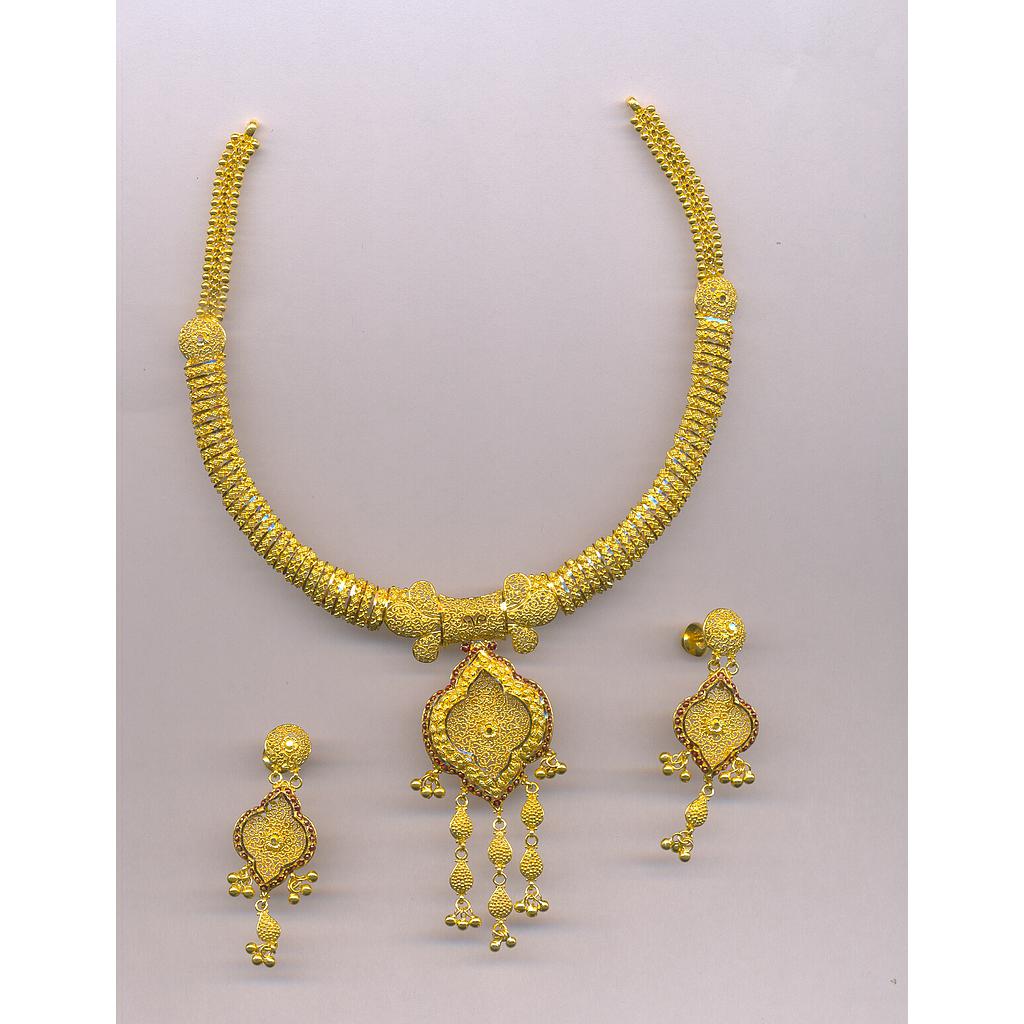 GOLD HALF SET ROUND PLAIN FANCY