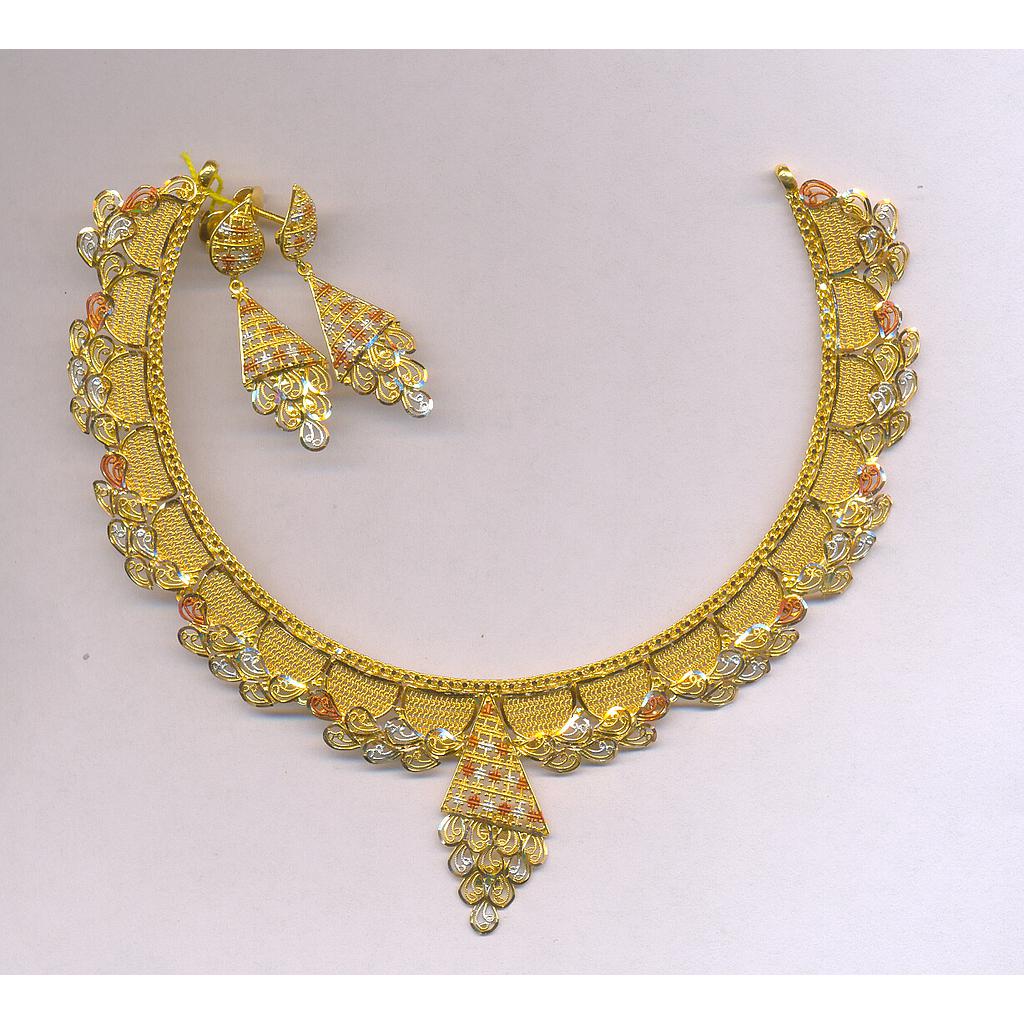 GOLD HALF SET ROUND PLAIN FANCY