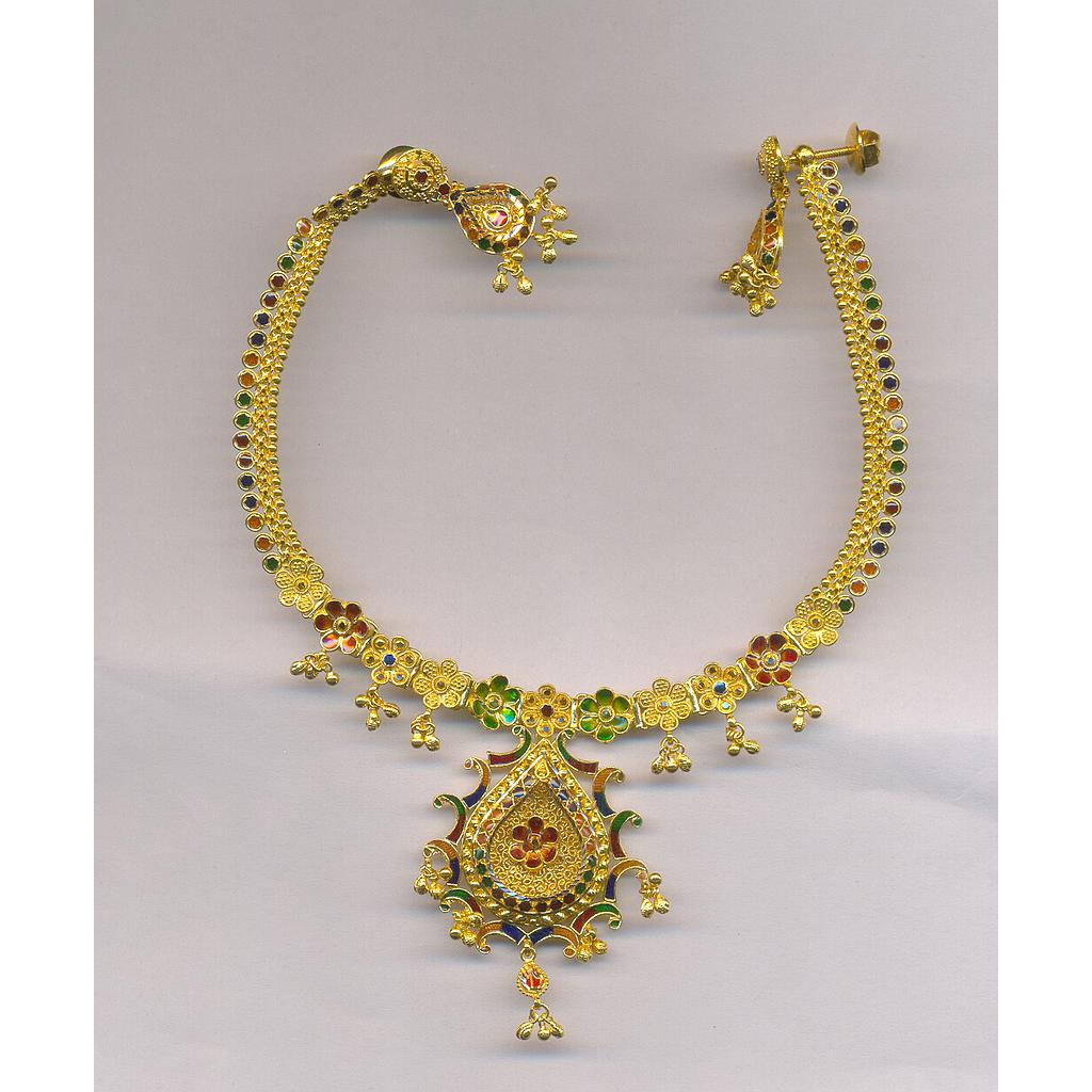 GOLD HALF SET ROUND PLAIN FANCY