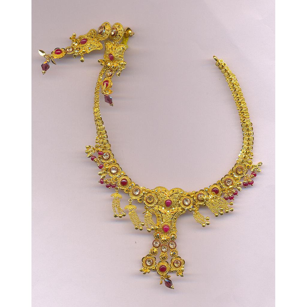 GOLD HALF SET ROUND PLAIN FANCY