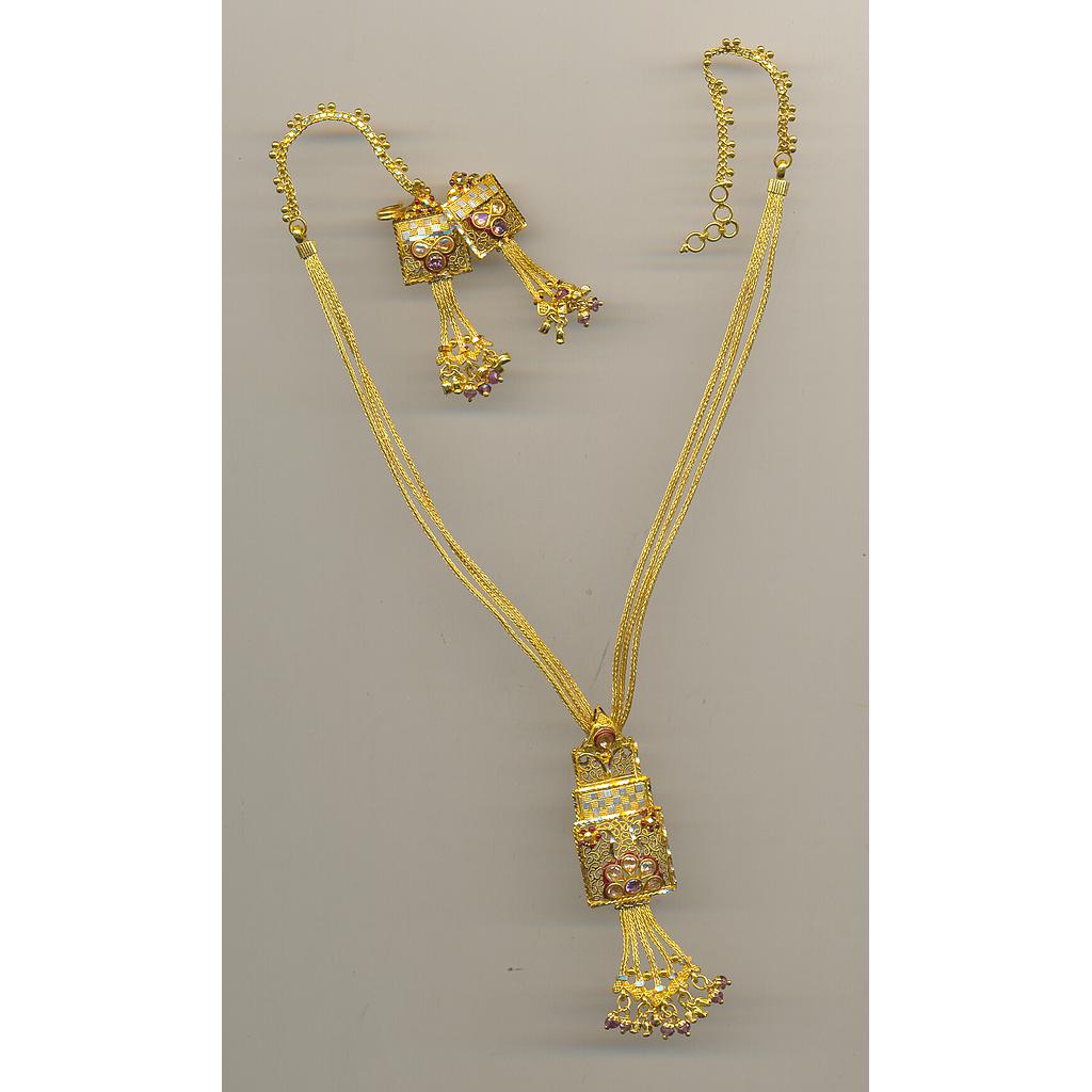 GOLD HALF SET ROUND PLAIN FANCY