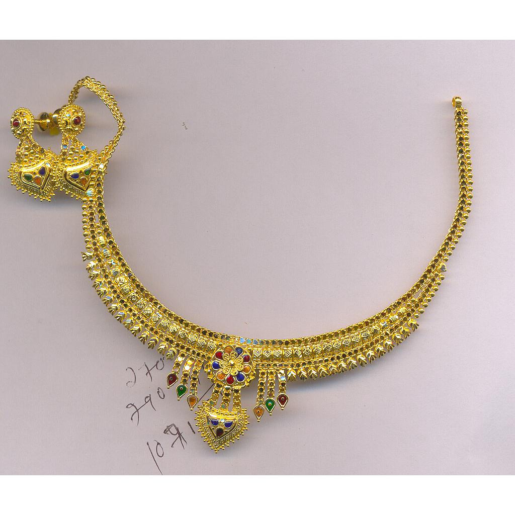 GOLD HALF SET ROUND PLAIN FANCY