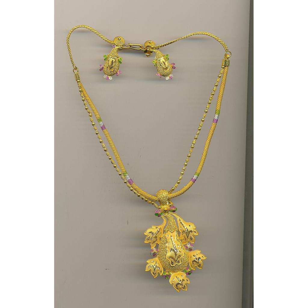 GOLD HALF SET ROUND PLAIN FANCY