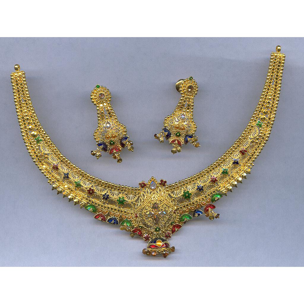 GOLD HALF SET ROUND PLAIN FANCY