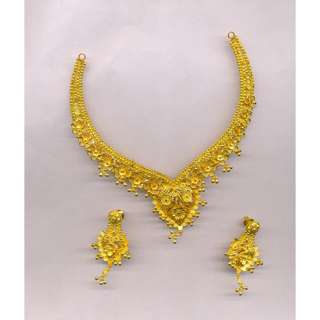 GOLD HALF SET ROUND PLAIN FANCY