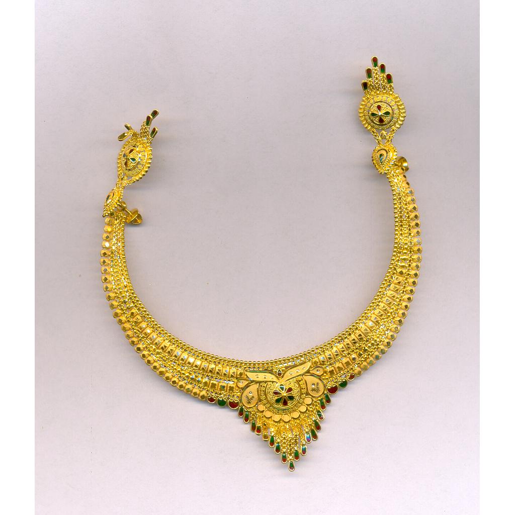 GOLD HALF SET ROUND PLAIN FANCY