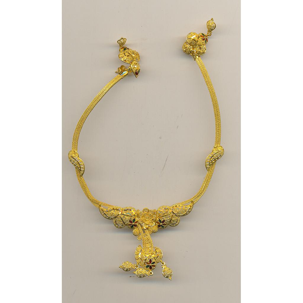 GOLD HALF SET ROUND PLAIN FANCY