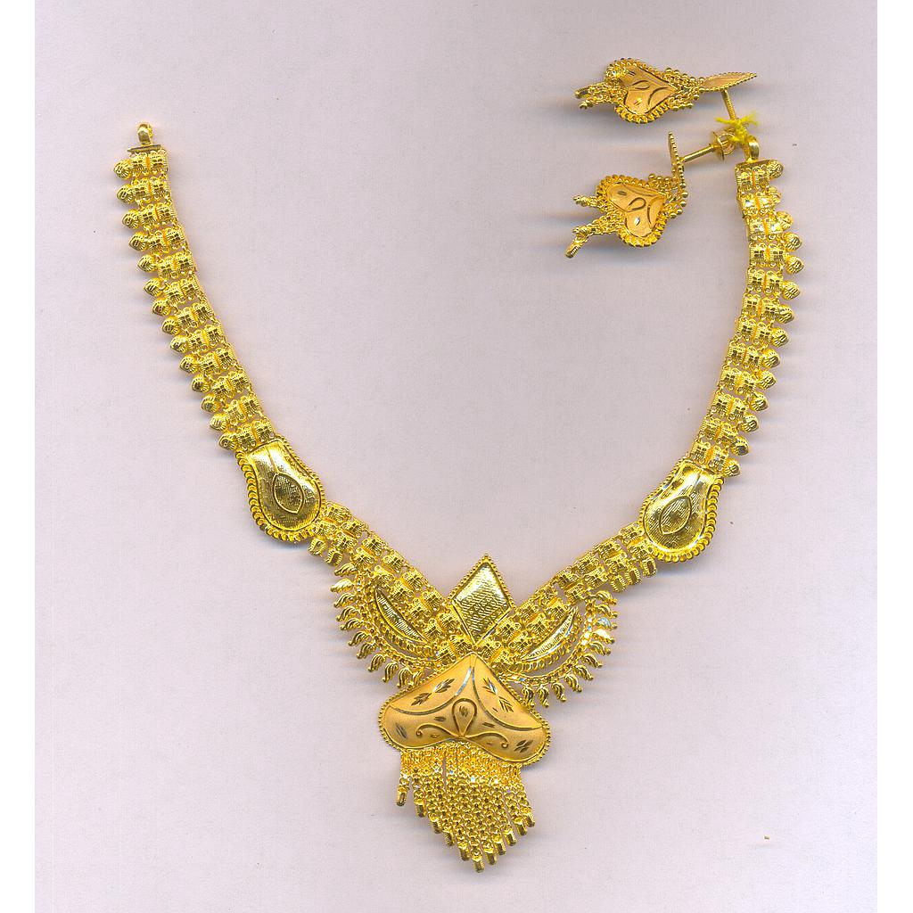 GOLD HALF SET ROUND PLAIN FANCY