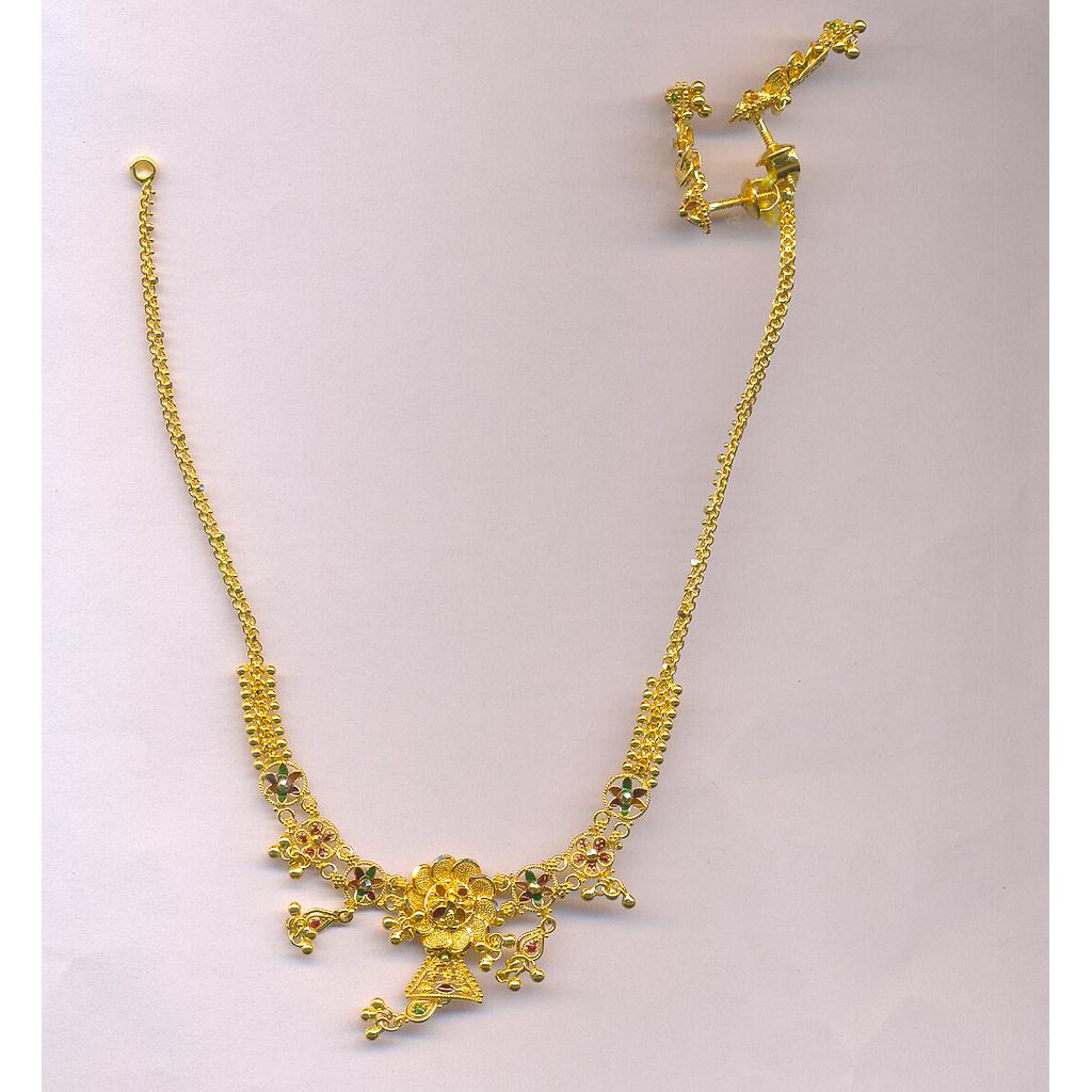 GOLD HALF SET ROUND PLAIN FANCY