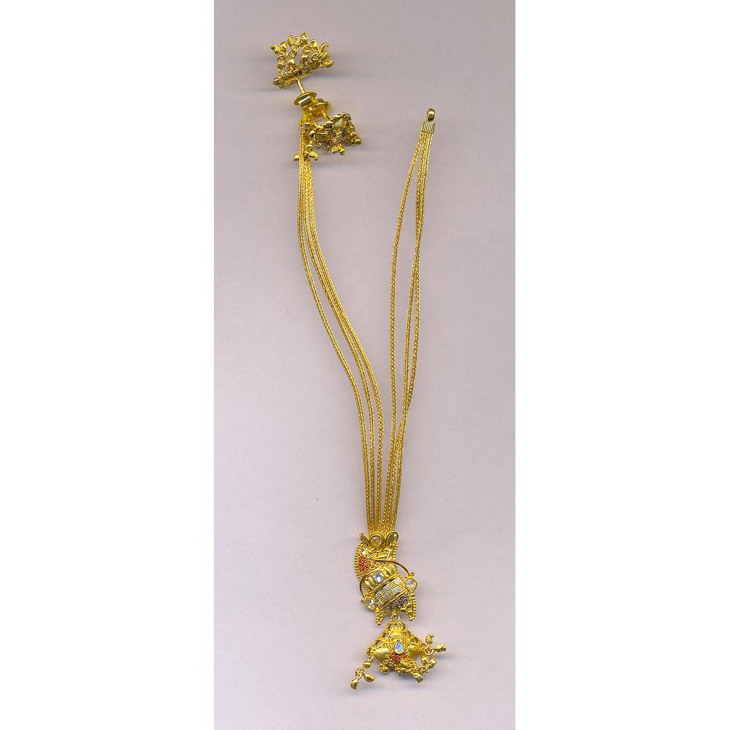 GOLD HALF SET ROUND PLAIN FANCY