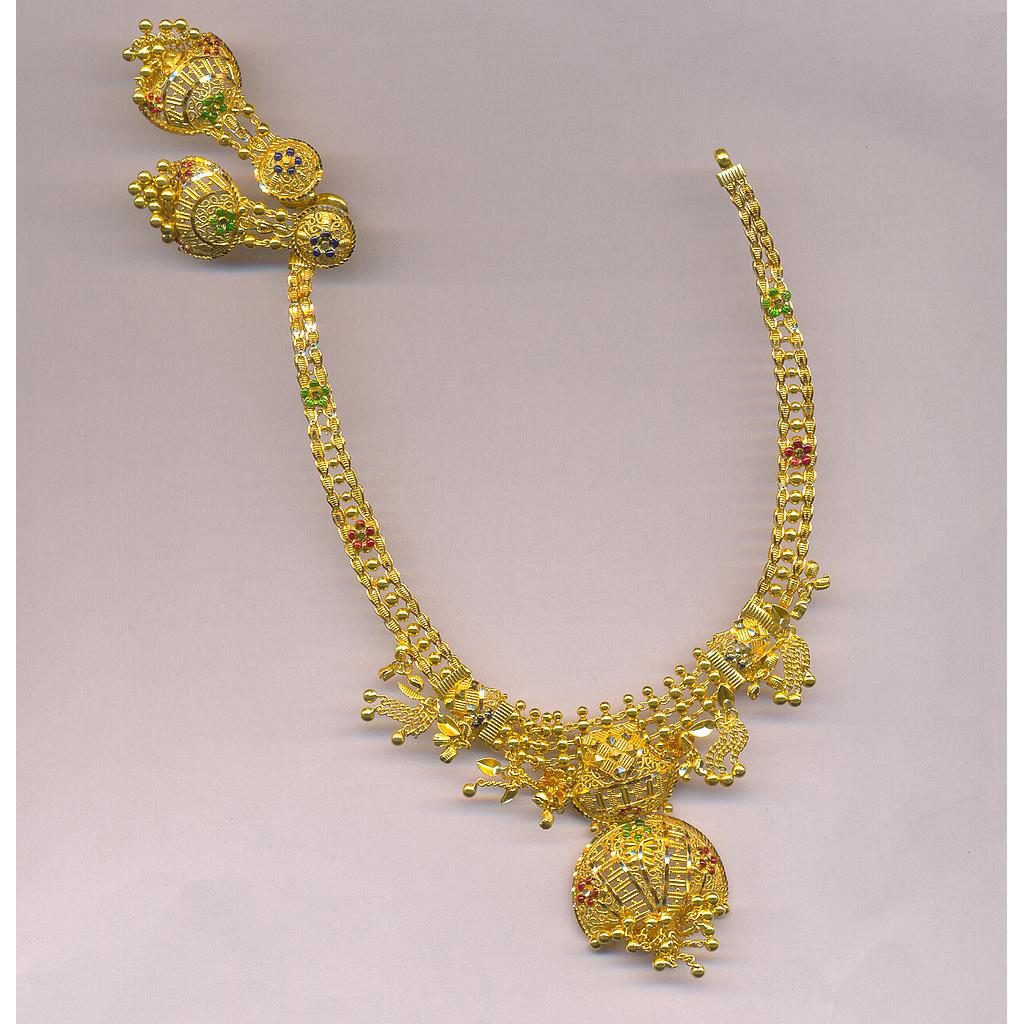 GOLD HALF SET ROUND PLAIN FANCY